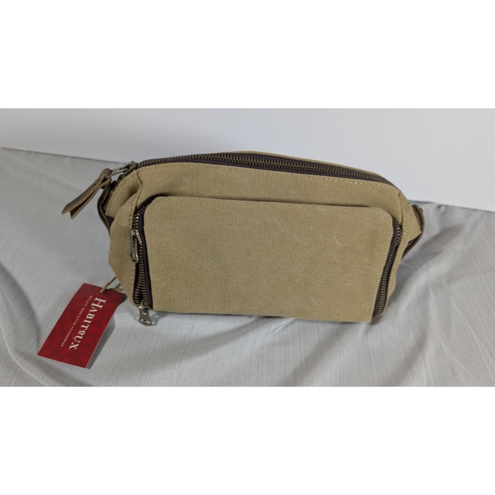 Habitoux Dopp Toiletries Kit Men/Women‎  Canvas Khaki YKK Zip